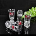 Yujing Glass Heavy Base Curved Shot Glass/ Tequila, Vodka Shot Glass/ Set of 6. 