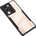 Bumper case for Vivo Y200 5G / V29e - Clear PC Back Hybrid Transparent Phone Cover. 