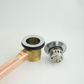 Bathtub Drain Pop-up With Overflow Handle Control Brass Chrome Bathtub. 