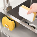 Kitchen Sponges Holder Rack Stainless Steel Adhesive Sink Sponges Drying Rack Wall Storage Holder Kitchen Organizer Hook Netiie. 