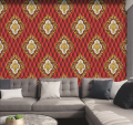 3D European Luxury Beautiful Design Embossed PVC Wallpaper. 