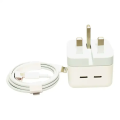 35W Dual USB-C Power Adapter With USB-C to Lighting Cable. 