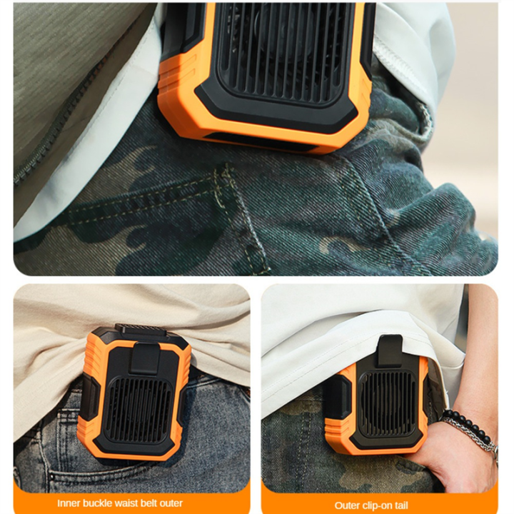 Portable%20Waist%20Fan%20Rechargeable,%20Personal%20Waist%20Fan%20Orange%20-%20Image%204