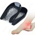 CORRECTION 1pair Soft Silicone Gel Insoles for heel spurs pain cushion Massager Half Heel Insole Pad Foot Care. 
