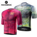 HOT ROCKBROS Summer Cycling Jersey Breathable High Elastic Short Sleeves Jersey Shirt Male Cycling Jersey Set Men Cycling Clothing. 
