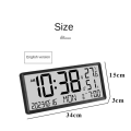 LCD Digital Alarm Clock with Temperature Sensor Desktop & Wall Mountable Manual & Automatic Display Adjustability Durable Easy Install Easy to Use. 
