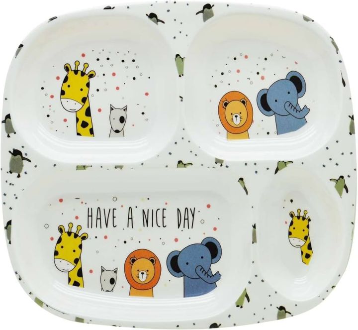 Dinewell Kids Rectangle Plate Animate, DWC2126