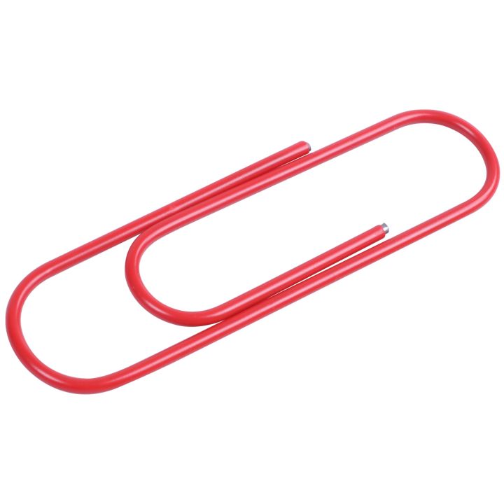Vinyl Coated, 30 Pack 4 Inch Assorted Color Paper Clip Holder (10 cm)