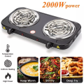 Echulo  Double Burner Hot Plate Cooker Portable Electric Stove, 2000W. 