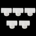 20mm PVC Tee 3 Way Water Pipe Tube Adapter Connectors White 30 Pcs. 