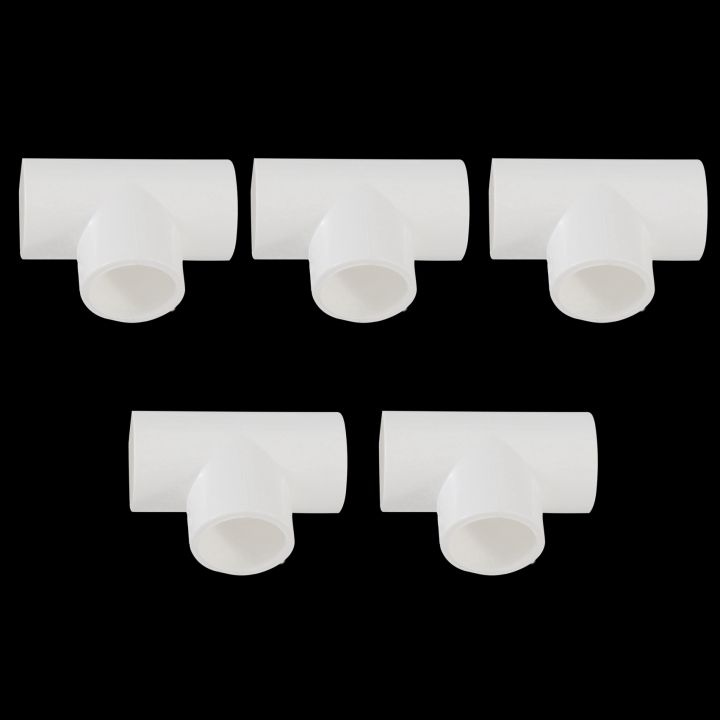 20mm%20PVC%20Tee%203%20Way%20Water%20Pipe%20Tube%20Adapter%20Connectors%20White%2030%20Pcs%20-%20Image%203