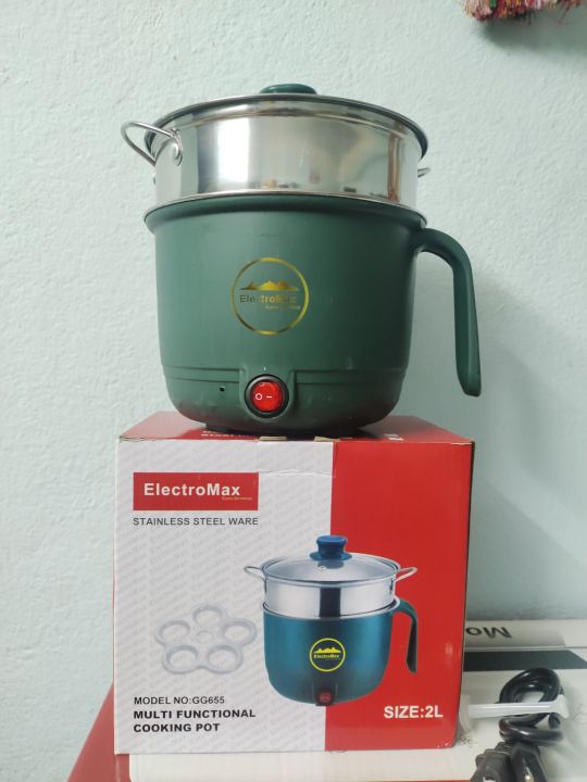 Portable Electric Frying Pan and Mini Rice Cooker - Momo Steamer, Noodles Maker