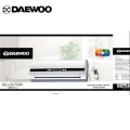 Daewoo Wall Mount Heater With Remote control-BLUSTER DWH 511L | 1 Year Warranty | 2000 Watts. 