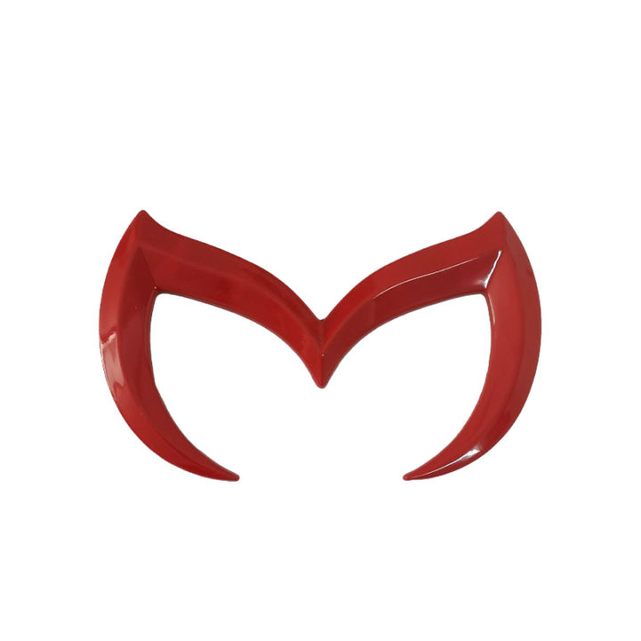 Evil M Logo Emblem Badge Decal for Mazda All Model Car Body Rear Trunk Decal Sticker Nameplate Decor Accessories