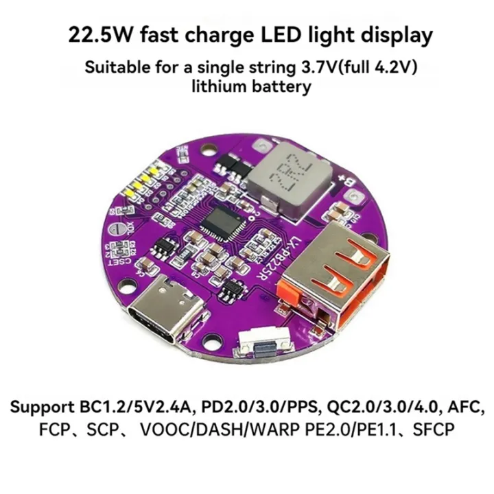 Power%20Bank%20Charger%20Board%205A%20Mini%20Circuit%20Board%20DIY%20Motherboard%20Kit%20with%20Light%20Display%20-%20Image%204