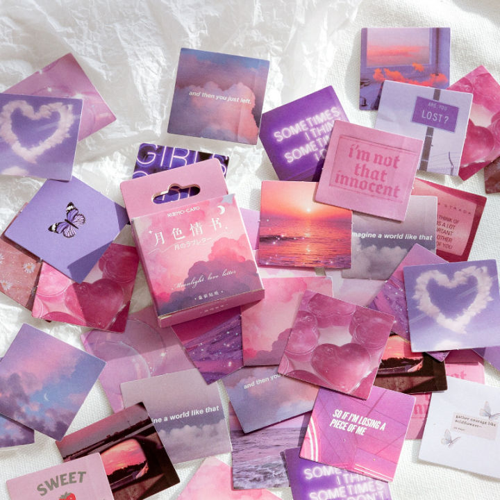 RHS Online 46PCS Twilight Hour Moonlight Love letter Series Aesthetic ...