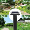 Solar Rat/Snake Repellent for Lawn Garden Outdoor, Waterproof Ultrasonic Pest Repeller. 