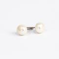 Cream Pearl Design Panchdhatu Earrings For Women. 