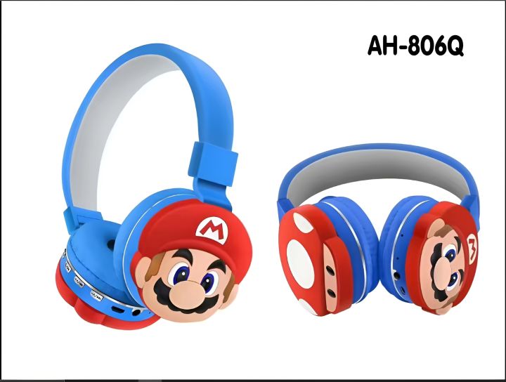 Mario%20AH806Q%20wireless%20headset%20kids%20headphone%20cute%20cartoon%20earphones%20BT%20earphone%20headphones%20for%20Kids%20-%20Image%202