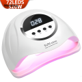 Wenefang 320W UV LED Nail Lamp 72LEDS Gel Polish Drying Lamp with Automatic Fifty percent discount Sensing 4 Timer Professional Nail Dryer Manicure Salon Tools. 