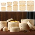 Natural Handmade Wide Application Dumpling Steamers Vegetable Snack Bamboo Steamer Souvenir Basket. 