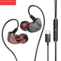 New goods Mi earphone Opp small fit Huawei Sansong headset wearing comfort in-ear HIF wired headset into Type-cI game music. 