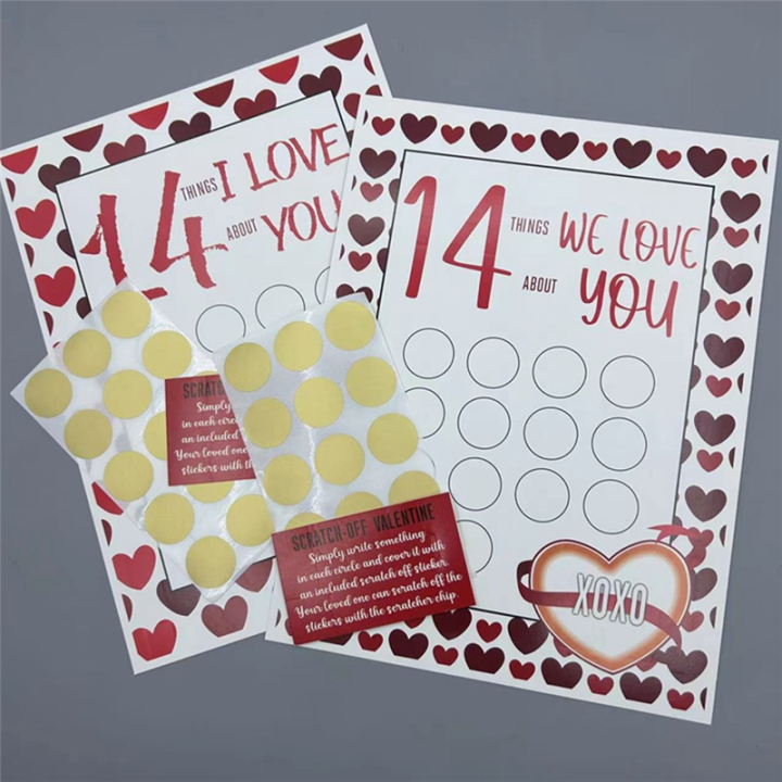 14%20Things%20Love%20Things%20Valentine%20Day%20Scratch-Off%20Print%20Romantic%20Greeting%20Love%20Scratching%20Card%20for%20Husband%20Wife%20Lovers,B%20Easy%20to%20Use%20-%20Image%206