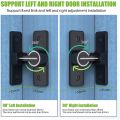 NAMUNY Barn Door Lock Hardware, 90 Degree Heavy Duty Gate Latches Flip Latch Safety Door Bolt Latch Lock 2 Pack. 