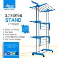 National Kitchenware Heavy Stainless Steel Pipe Movable Cloth Drying Rack Stand 6 Feet. 