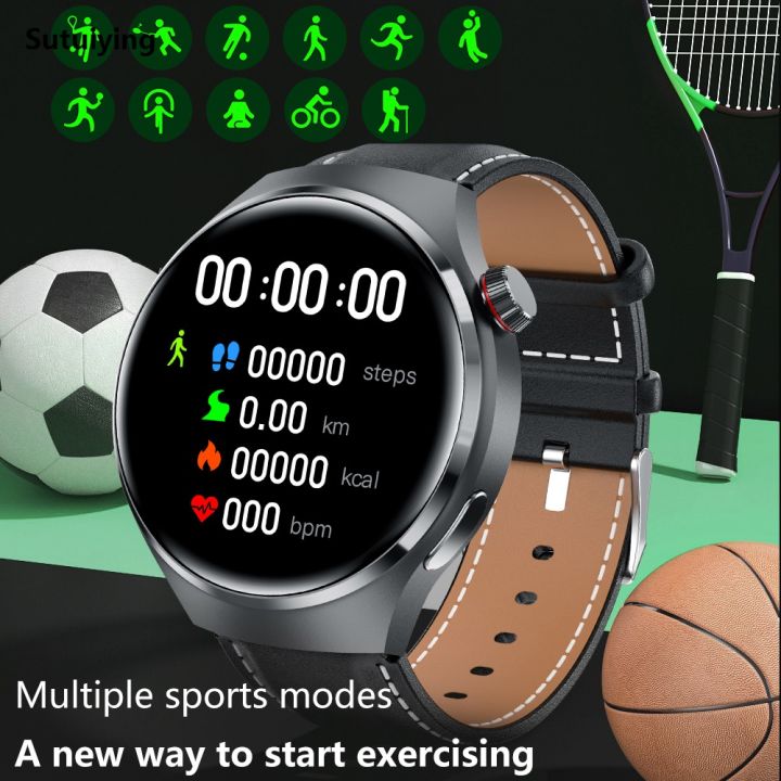 Sutuiying 2025 New GT Series 4 Pro Smart Watch Men AMOLED HD Screen Bluetooth Hot Selling Call GPS NFC Heart rate Waterproof Smart Watch For HUAWEI