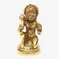 Golden Color Brass Hanuman Statue 6". 