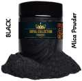 Piquo Mica Powder Pigment “Black” Multipurpose DIY Arts and Crafts Additive Woodworking, Epoxy, Resin, Paint, Soap, Nail Polish, Lip Balm (Black Mica). 
