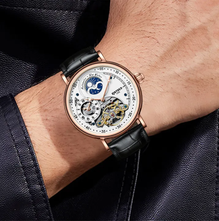 Kinyued%20brand%20fashionable%20luxury%20dual%20time%20zone%20moon%20phase%20leather%20waterproof%20automatic%20mechanical%20men's%20watch%20-%20Image%208