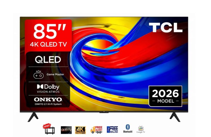 TCL 85 Inch 85P7L-UK Smart 4K UHD HDR QLED Google TV