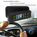 NANLIY 2X USB Solar Power Tire Pressure Monitoring System Wireless Car TPMS LCD Display Pressure Alarm with Internal Sensor. 