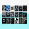 Motivational Mini Posters - Set of 18 (6x4 Inch) for Office and Home Decor. 