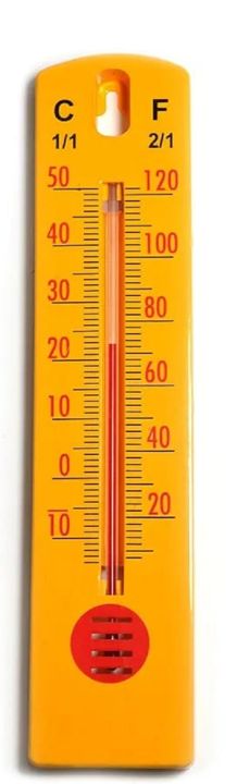 Omsons Room Temperature Thermometer | Small Size Plastic Body | Range -10 to 50°C | Without Certificate (19*4.5cm)