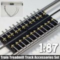 Xujiguanghui 1/87 Model Highquality Train Wheels Ho Scale Metal TLuxury readmill Track Accessories Set Hot - One-axis Module. 