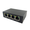 1 Piece 4 Port Gigabit POE Extender 100/1000M Network Switch Extender Black IEEE802.3Af/At Plug&Play for PoE Switch NVR IP Camera AP. 