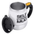 Self Stirring Mug, Auto Magnetic Mug Stainless Steel Mixing Cup With Airtight Lid And Drink Hole To Go Mug-1PIece. 