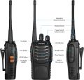 Boa_Feng Professional 2 Way Radio Long Range 16 Channels VOX BF-888S Rechargeable Intercoms, Anti Interference Long Range Handheld Radios Earpieces Battery and Charger included(2 Pack). 