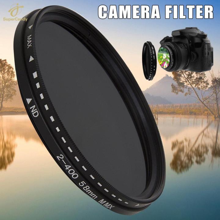 58 mm Variable ND Filter Adjustable ND2 to ND400 Neutral Density