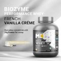 MuscleBlaze Biozyme Performance Whey Protein 2kg Vanilla Créme Flavor Clinically Tested 50% Higher Protein Absorption Informed Choice UK & Labdoor USA Certified. 