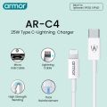 ARMOR AR-C4 | Type-C to Lightning Fast Charging Cable - 25W Power Delivery | Compatible with 14, 13, 12, 11 Series & More. 