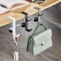 Aluminum Adjustable Desk Edge Hook Heavy-Duty As Shown In The Figure Gaming Headset Desk Hanger Backpack Storage Hanging Hook Hooks Of High Quality Thickening Material for Home Office Workspace. 