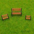 10Pcs Model Train HO N O Scale 1:75 Bench Chair Model Settee Street Park Layout Plastic Crafts,Garden/Railway Layout. 