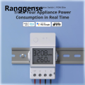 Ranggense 2025 New [KIZLL] SONOFF POW Elite Wifi Smart Power Meter Switch 16A /20A Smart Home Switch LCD Screen Works With Alexa Google Home EWeLink App. 