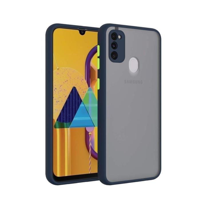 Samsung Galaxy M31 Camera Protection Smoke Transparent Shockproof Phone Back Cover Case