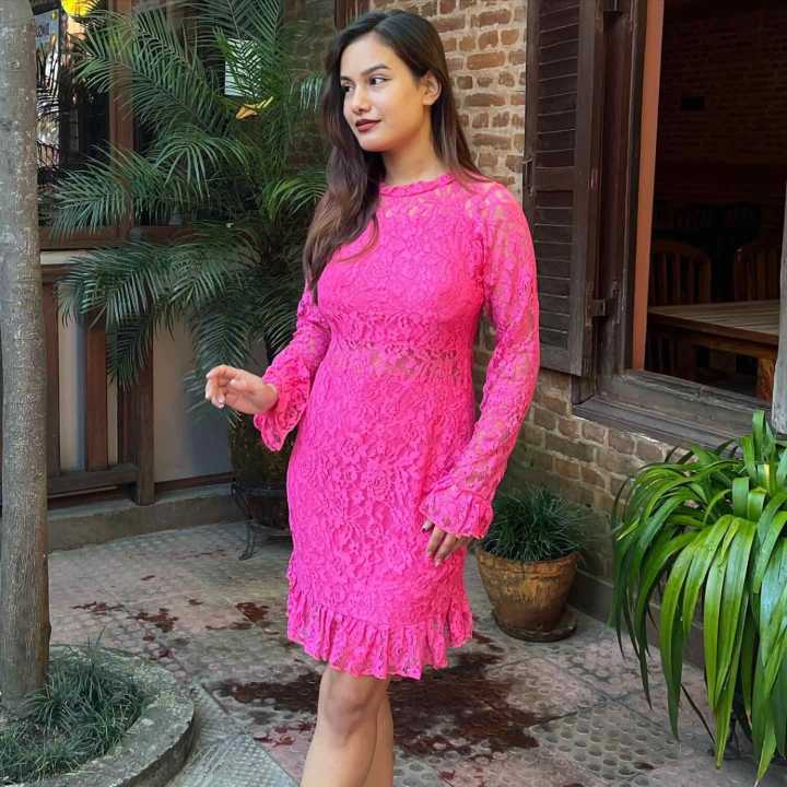 white dress for wedding reception Short | formal dresses Perfect for bachelorette parties _okendo:syndication_key:CL135501005 Size:S - pls see size chart Purple Printed Dress Outfmvch