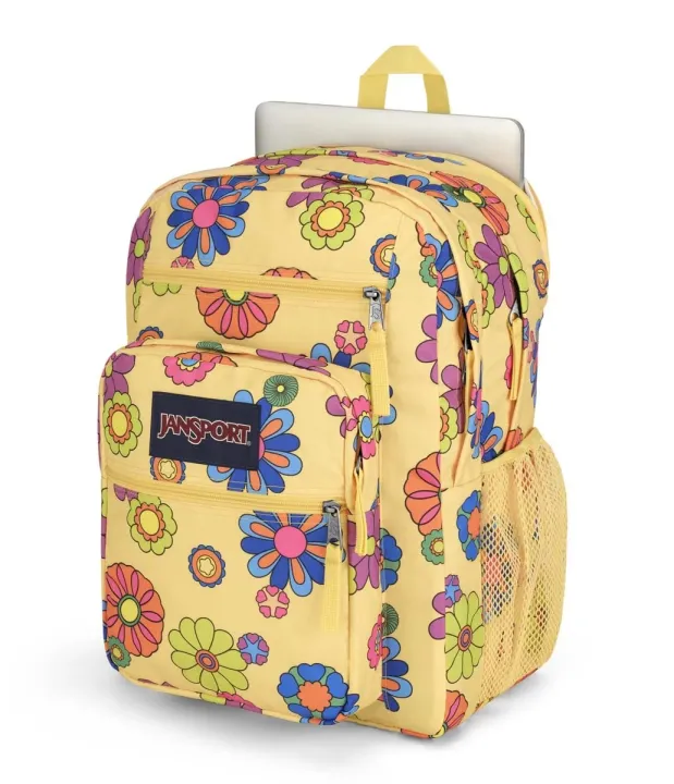 JanSport%20Big%20Student%20Backpack%20Power%20to%20the%20Flower%20Yellow%20for%20Unisex%20-%20Image%203